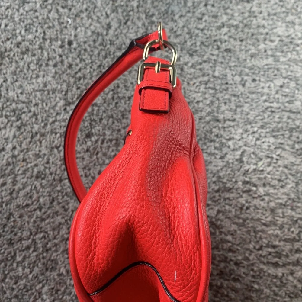 Neon coral orange Kate Spade handbag purse - Picture 8 of 9